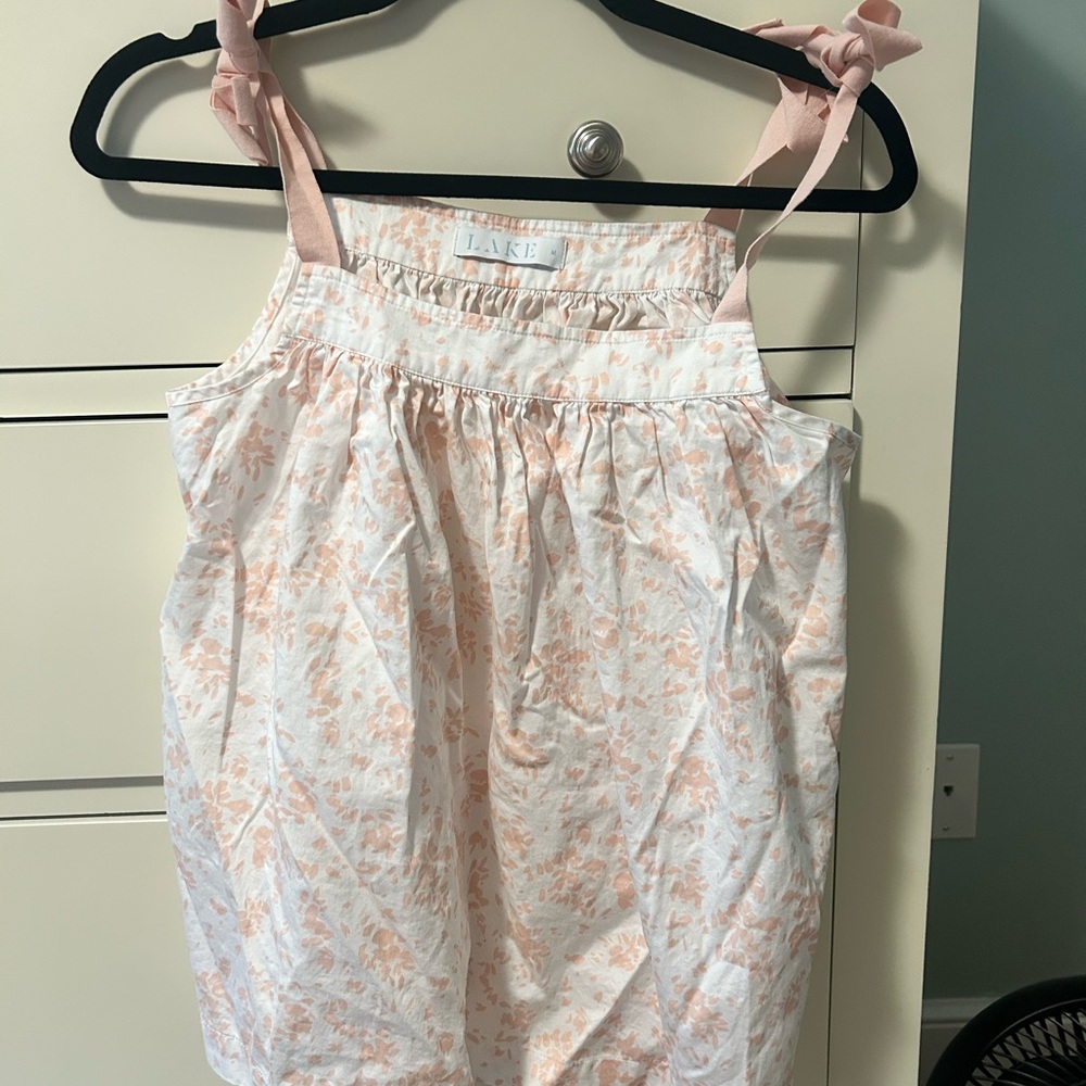 Lake Pajama Set - tank & shorts cotton size medium
